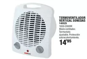 Oferta de Sonedas - Termoventilador Vertical por 14,95€ en Ferrcash