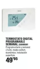 Oferta de Termostato Digital Programable Semanal  por 49,95€ en Ferrcash