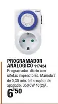 Oferta de Programador Analogico por 6,5€ en Ferrcash