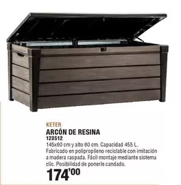 Oferta de Keter - Arcón De Resina por 174€ en Ferrcash