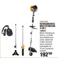 Oferta de Garland - Herramienta Multifuncion 3 En 1 por 192€ en Ferrcash