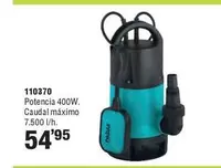 Oferta de Natuur - 110370 Potencia 400W. Caudal Máximo por 54,95€ en Ferrcash