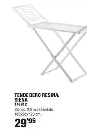 Oferta de Tendedero Resina Siena por 29,95€ en Ferrcash