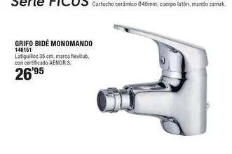 Oferta de Grifo Biode Monomando por 26,95€ en Ferrcash