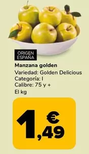 Oferta de Manzana Golden por 1,49€ en Supeco