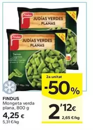 Oferta de Findus - Mongeta Verda Plana por 4,25€ en Caprabo