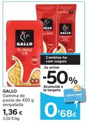 Oferta de Gallo - Gamma De Pasta por 1,36€ en Caprabo