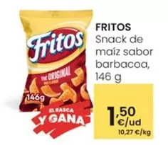 Oferta de Fritos - Snack De Maíz Sabor Barbacoa por 1,5€ en Eroski