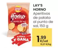 Oferta de Lay's - Horno Aperitivos De Patata Al Punto De Sal por 1,99€ en Eroski