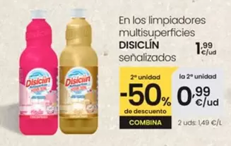 Oferta de Disiclin - En Los Limpiadores Multisuperficies Senalizados por 1,99€ en Eroski