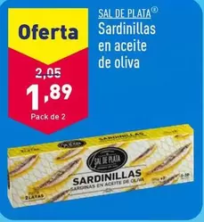 Oferta de Sal De Plata - Sardinillas En Aceite De Oliva por 1,89€ en ALDI