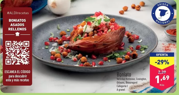 Oferta de Boniato por 1,69€ en ALDI