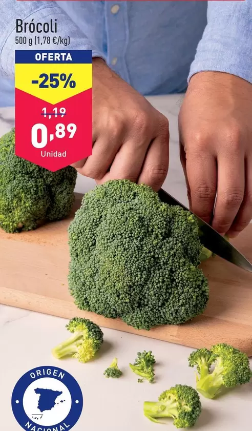 Oferta de Brócoli  por 0,89€ en ALDI