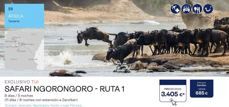 Oferta de Tanzania - viajes a Kenia en Tui Travel PLC