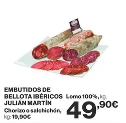 Oferta de Julian Martín - Embutidos De Bellota Ibéricos por 49,9€ en Supercor