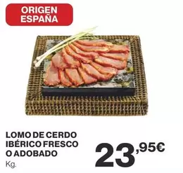 Oferta de Origen - Lomo De Cerdo Ibérico Fresco O Adobado por 23,95€ en Supercor