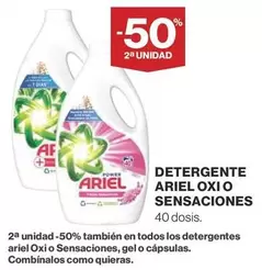 Oferta de Ariel - Detergente Oxi O Sensaciones en Supercor