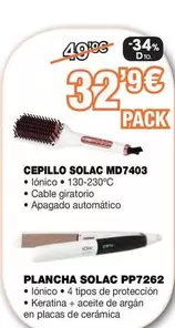 Oferta de Solac - Cepillo Md7403 por 32,9€ en Expert