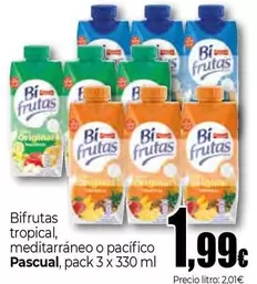 Oferta de Pascual - Bifrutas Tropical por 1,99€ en Unide Supermercados