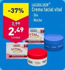 Oferta de Lacura Skin - Crema Facial Vital por 2,49€ en ALDI