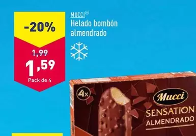 Oferta de Mucci - Helado Bombon Almendrado por 1,59€ en ALDI