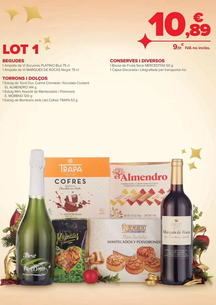 Oferta de Lot 1 por 10,89€ en Carrefour Market