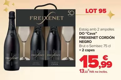 Oferta de Freixenet - Cordón Negro DO "Cava"  por 15,99€ en Carrefour Market