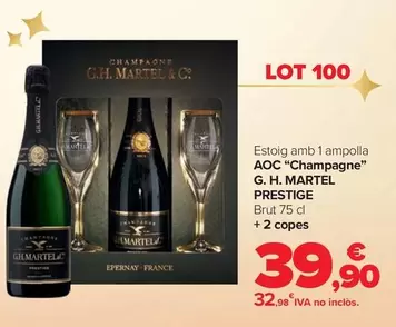 Oferta de G.H. Martel Prestige - AOC "Champagne"  por 39,9€ en Carrefour Market