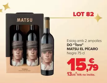 Oferta de Matsu El Picaro - Estoig Amb 2 Ampolles DO "Toro" por 15,79€ en Carrefour Market