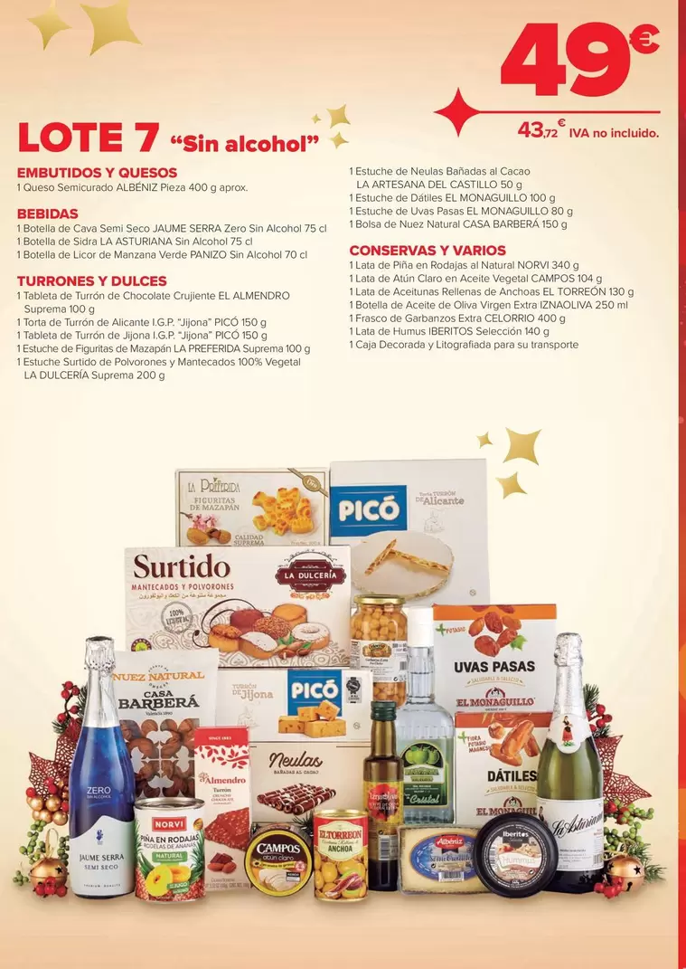 Oferta de Lote 7 por 49€ en Carrefour Market