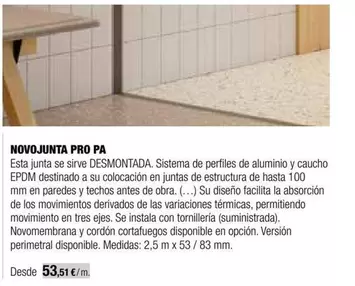 Oferta de Novojunta Pro Pa por 53,51€ en Grup Gamma