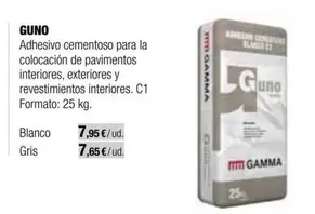 Oferta de Blanco - Adhesivo Cementoso Para La Coloracion De Pavimentos Interiores, Exteriores Y Revestimientos Interiores. C por 7,65€ en Grup Gamma