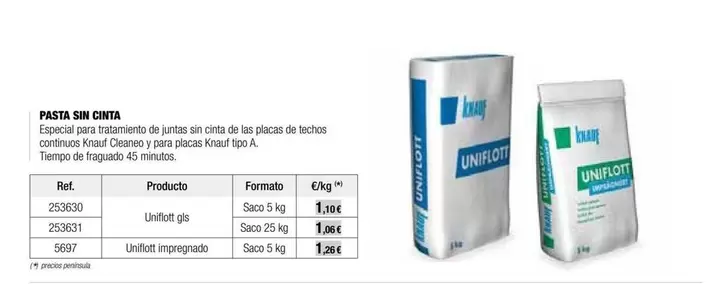 Oferta de Knauf - Sin Citrato por 1,1€ en Grup Gamma