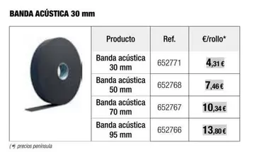 Oferta de Banda Acústica por 4,31€ en Grup Gamma