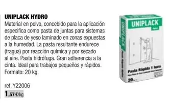 Oferta de Aire - Uniplack Hydro por 1,57€ en Grup Gamma