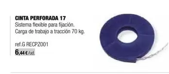 Oferta de Cinta Perforada 17 Sistema Flexible Para Fijación. Carga De Trabajo A Tracción 70 Kg por 6,44€ en Grup Gamma