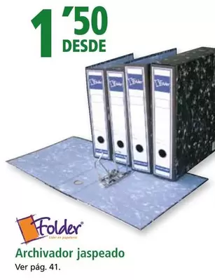 Oferta de FolderF - Archivador Jaspeado por 1,5€ en Folder