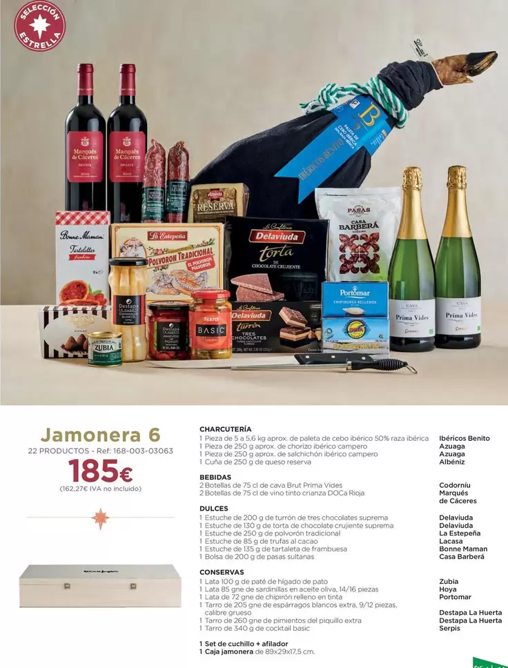 Oferta de Bonne Maman - Jamonera 6 por 185€ en El Corte Inglés