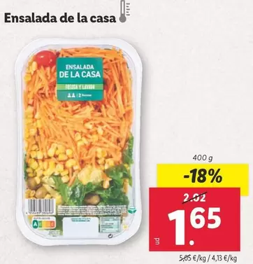 Oferta de La casa - Ensalada De La Casa por 1,65€ en Lidl