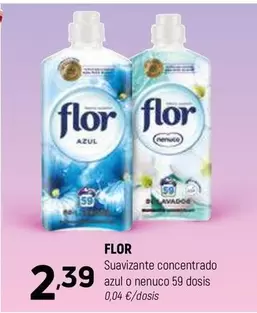 Oferta de Flor - Suavizante Concentrado Azul O Nenuco 59 Dosis por 2,39€ en Coviran