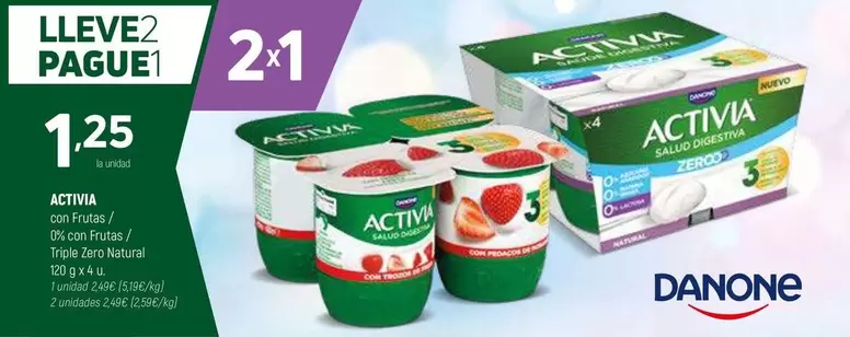 Oferta de Danone - Activia por 1,25€ en Coviran