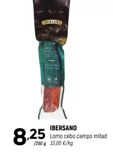 Oferta de Ibersano - Lomo Cebo Campo Mitad por 8,25€ en Coviran