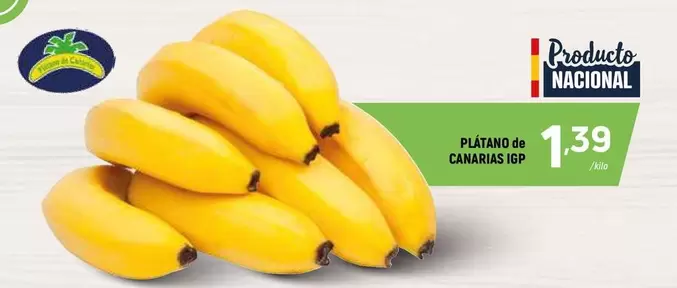 Oferta de Plátano De Canarias Igp por 1,39€ en Coviran