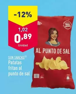 Oferta de Sun - Patatas Fritas Al Punto De Sal por 0,89€ en ALDI