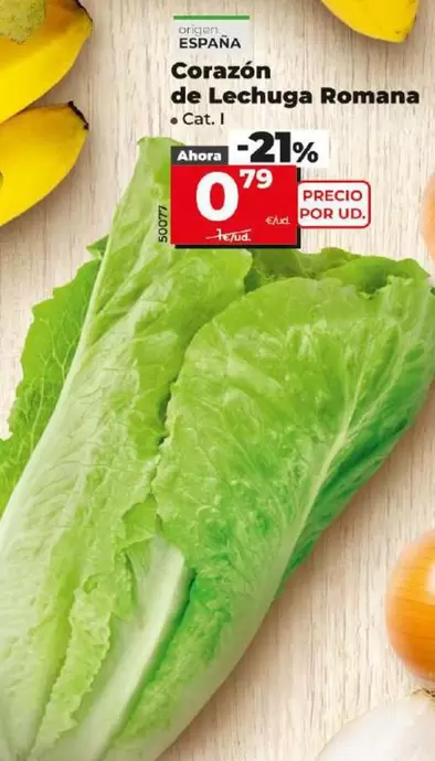 Oferta de Corazon De Lechuga Romana por 0,79€ en Dia