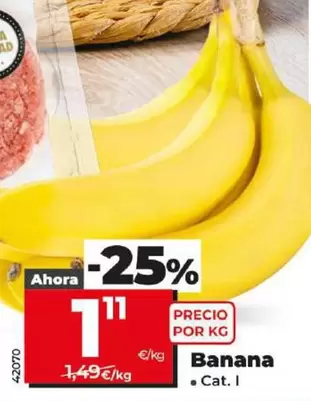 Oferta de Banana por 1,11€ en Dia