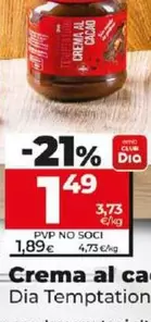 Oferta de Dia Temptation - Crema Al Cacau por 1,49€ en Dia