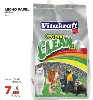 Oferta de Vitakraft - Lecho Papel por 7,99€ en Kiwoko