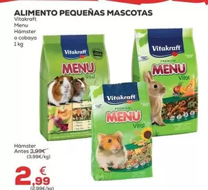 Oferta de Vitakraft - Alimento Pequeñas Mascotas por 2,99€ en Kiwoko