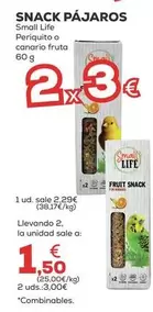 Oferta de Small Life - Snack Pájaros por 2,29€ en Kiwoko